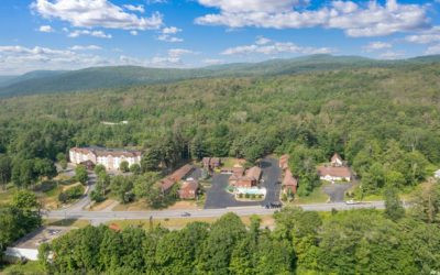Resort motel, boat storage near the Lake George outlets sold